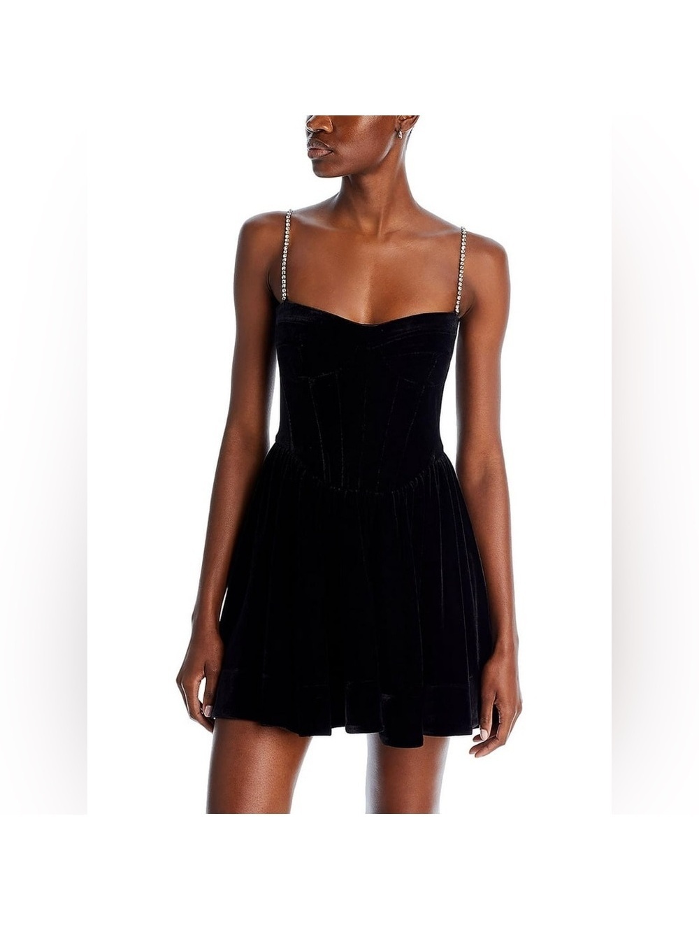 Bardot Black Mini Dress with Straps Retail $169